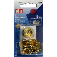 Botões reversíveis de latão dourado 19 mm - Prym - 5 pcs.