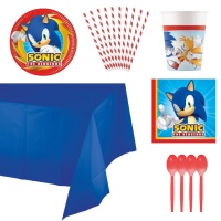 Convite de Aniversário Sonic - 12 Unidades