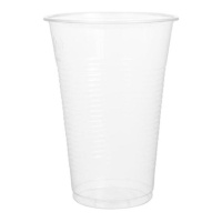 Copos de plástico transparente de 200 ml - 100 unid.