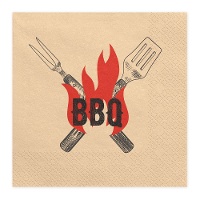 Guardanapos BBQ 16,5 x 16,5 cm - 20 unidades