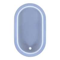 Molde de silicone para pendente de resina oval 6 x 4 cm - Artis Decor