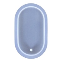 Molde de silicone para pendente oval em resina 6 x 4 cm - Artis Decor