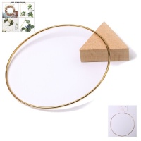 Anel de metal dourado de 25 cm - 1 unidade.