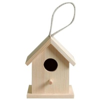 Casa de madeira média para pássaros
