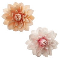 Flor dália gigante de outono wafer 12,5 cm - Dekora - 1 unidade