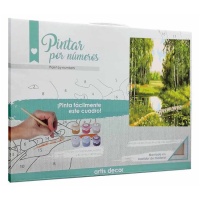 Pintura por números paisagem natural 40 x 29,5 cm - Artis decor