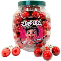 Cerejas de goma recheadas de 18 gr Zupperz - 50 unidades