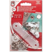 Pregos de pressão brancos para material fino de 11 mm - Koh-I-Noor - 15 unid.