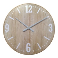 Relógio de parede em madeira novo 60 cm - DCasa