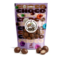 Coco revestido de chocolate com leite - 200 gr
