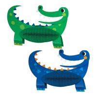 Centro de mesa Crocodilo - 2 peças