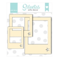 Polaroid star chipboard - Artis decor - 3 pcs.