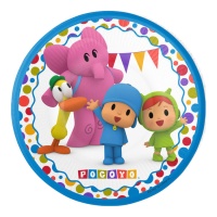 Pratos de festa Pocoyo 23 Cm - 8 unidades