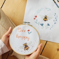 Kit duo de ponto de cruz - Happy Bee - DMC