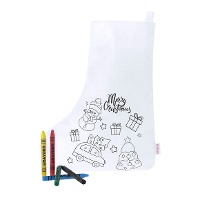 Meia de Natal para colorir