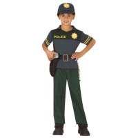 Fato policial verde para crianças
