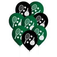 Balões de látex para ténis e paddleball - 8 unidades