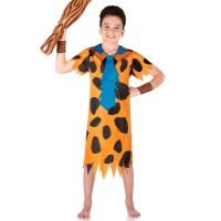 Fato de homem das cavernas dos Flintstones para crianças