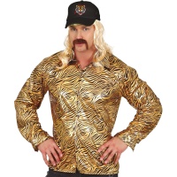 Conjunto de boné e camisola tigre para homem