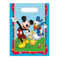 Sacos azuis do Rato Mickey - 6 unid.