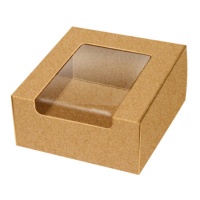 Caixa 10 x 10 x 4 cm para bolachas kraft