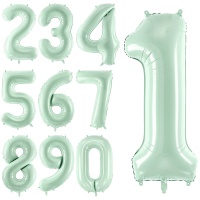 Balão número verde vintage 72 cm - 1 unidade