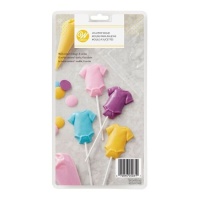 Molde para chupa-chupas de body de bebé - Wilton - 4 cavidades