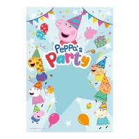 Mural decorativo da Peppa Pig de 2 x 1,4 m
