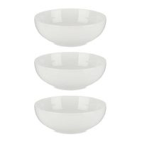 Taça redonda de porcelana de 2,6 L - 3 unid.
