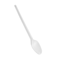 Colheres de plástico branco de qualidade superior 17 cm - 12 unid.