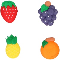 Figuras de açúcar de Frutas de Verão - 8 unidades