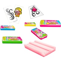 Rabbit Gum tutti-frutti sabores com tatuagem - 200 unidades