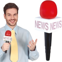 Microfone repórter de 25 cm