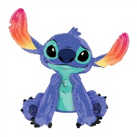 Balão gigante do Stitch 96 x 86 cm