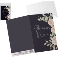 Cartão de felicitações Flores da mamã