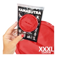 Cartão postal do Kamasutra com preservativo gigante