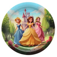 Pratos Princesas 23 cm 6 unidades