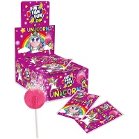 Pirulito com pó de morango e banana de 17,3 gr - 40 unidades