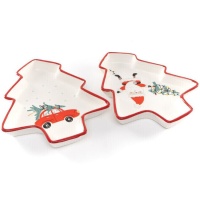 Prato para árvore de Natal do Pai Natal 22,6 cm - 1 unid.