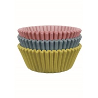 Cápsulas para cupcakes em tons pastel - PME - 60 unid.