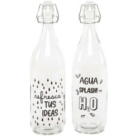 Garrafa de 1000 ml Água com frases