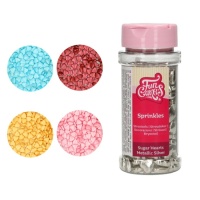 Revestimento de corações coloridos 80 gr - FunCakes