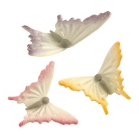 Borboletas figuras de açúcar 5,7 x 4,2 cm - Dekora - 24 unidades