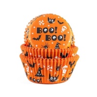 Cápsulas para cupcakes de Halloween Boo! Boo! - Casa de Marie - 50 peças