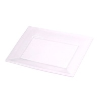 Bandejas rectangulares transparentes 33 x 22,5 cm - Produtos Maxi - 2 unidades