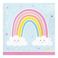 Guardanapos Rainbow Clouds 16,5 x 16,5 cm - 16 unid.