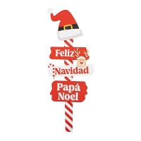 Placa de Direções do Papai Noel