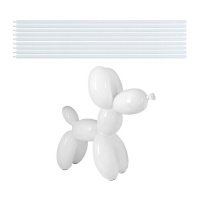 Balões brancos de látex 2,5 x 160 cm - Sempertex - 100 unid.