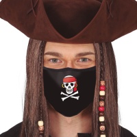 Máscara higiénica de pirata reutilizável para adultos