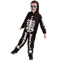 Fato de esqueleto fosforescente para crianças